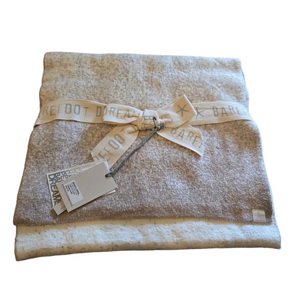 Barefoot Dreams Cozy Chic Lite Confetti Scarf Cream Taupe NEW with Tags - Picture 1 of 5